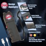 MagiUSA 989 Billion Volts Heavy Duty Stun Guns tazer and Flashlight 2 in 1 tazors Stun Gun Lethal Big tazers ungun Self Defense Weapons kit for Men Women Tools taiser Safety Keychain taizers tasor