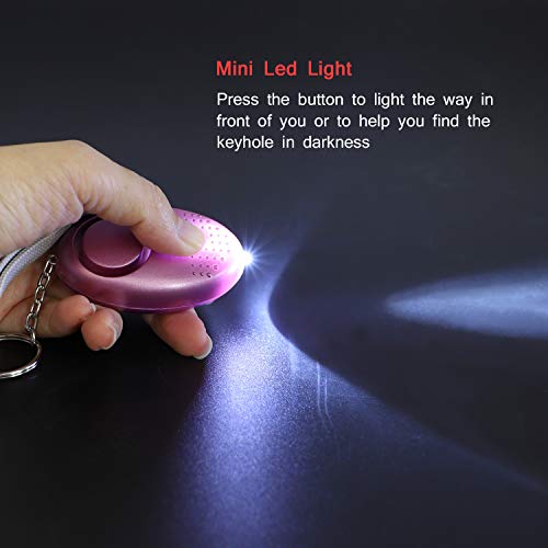Personal Alarm for Women 140DB Emergency Self-Defense Security Alarm Keychain with LED Light for Women Kids and Elders-2 Pack