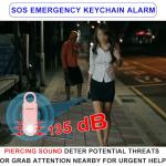 135dB Rechargeable Personal Safety Alarm Keychain