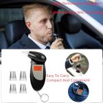 Portable Electronic Breathalyzer with 5 Mouthpieces