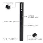 SelfStrike Stun Gun with Flashlight for Defense