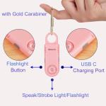 135dB Rechargeable Personal Safety Alarm Keychain