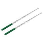 Telescopic Handheld Flagpoles - 2 Pack, Green