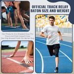 Sratte 24 Pcs Aluminum Relay Batons for Athletes