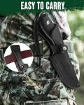 Mossy Oak Fixed Blade Knife with Leather Sheath