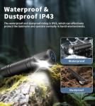 TONEOF Mini Rechargeable LED Flashlight - 4000 Lumens