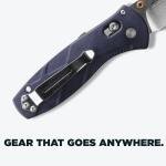 Benchmade Mini Barrage 585 EDC Knife - Blue Handle
