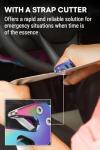 Rainbow Pocket Knife with Glass Breaker and Cutter