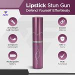FuryUSA Pink Lipstick Stun Gun with Flashlight