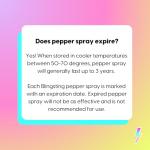 Blingsting Pepper Spray for Women – 12 ft Range