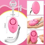 76 Pcs Personal Alarm Keychain Set - 130DB Safety Alert