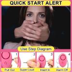 76 Pcs Personal Alarm Keychain Set - 130DB Safety Alert