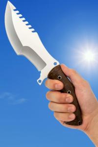 Handmade 11” Tracker Knife with G10 Handle