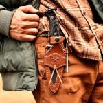 Damascus Steel Hunting Knife with Micarta Handle