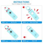 AMIR 130 dB Personal Safety Alarm Keychain