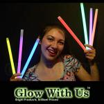 Blue Jumbo Glow Sticks - 14 Hour Brightness