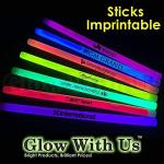 Blue Jumbo Glow Sticks - 14 Hour Brightness