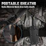 Tanto Fixed Blade Knife with Sheath - D2 Steel