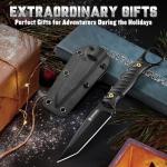 Tanto Fixed Blade Knife with Sheath - D2 Steel