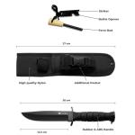 Wilora Bowie Knife with Fire Starter and Sheath