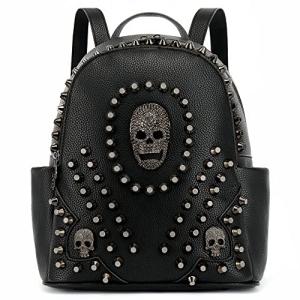 Gothic Skull Backpack Purse for Women