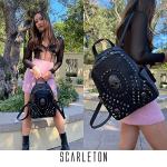 Gothic Skull Backpack Purse for Women