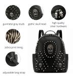 Gothic Skull Backpack Purse for Women