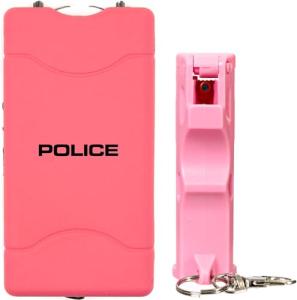 Pink Stun Gun and Pepper Spray Set for Women