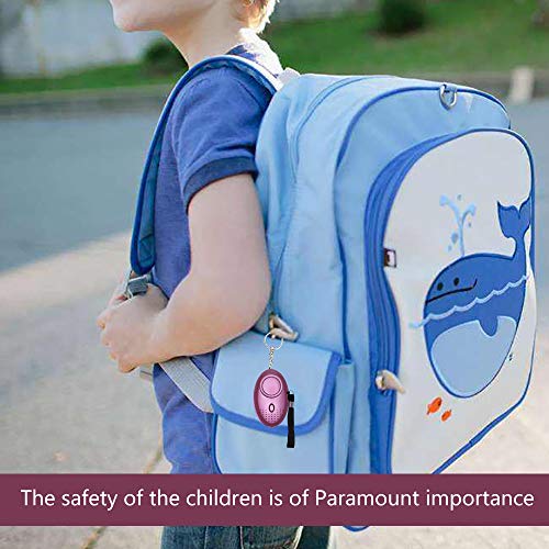 140 DB Personal Safety Alarm Self Defense Keychain Purple with LED Light, Security Alarm Personal Alarms for Women ,Kids,Man,Night Workers, Elderly SOS Alarm Emergency AOLANS