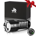 JAY-PARK 10000 Lumen Rechargeable Flashlight with Zoom