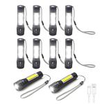 10 Pack Mini Rechargeable LED Flashlights