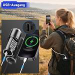 JAY-PARK 10000 Lumen Rechargeable Flashlight with Zoom