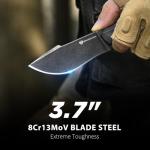 Survival Knife with Fire Starter - Tactical EDC