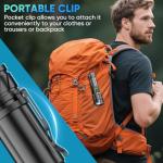 High Lumens Rechargeable Flashlight with COB Work Light