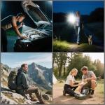 JAY-PARK 10000 Lumen Rechargeable Flashlight with Zoom