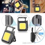 High Lumens Rechargeable Flashlight with COB Work Light