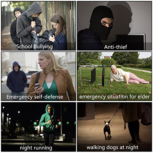 Personal Alarm for Women, 5 Pack 140DB Emergency Self-Defense Security Alarm Keychain with LED Light for Women Kids and Elders