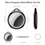 Apple-Compatible Item Tracker with Alarm and Waterproofing