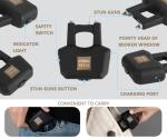 Rechargeable Stun Gun with Safety Switch for Defense