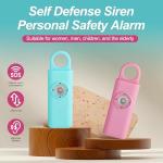 Compact Self-Defense Siren with Strobe Light