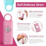 Compact Self-Defense Siren with Strobe Light