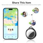 Apple-Compatible Item Tracker with Alarm and Waterproofing