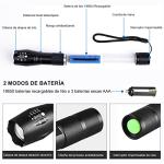 Rechargeable Military LED Flashlight with 5 Modes