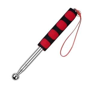 Red Collapsible Baton for Sound Detection and Inspection