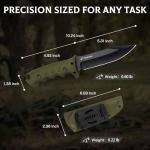 D2 Steel Tactical Survival Knife with Sheath
