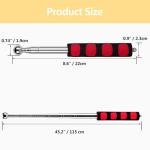 Red Collapsible Baton for Sound Detection and Inspection