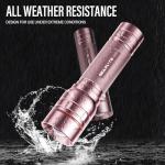 GEARLITE 2000 Lumens Rechargeable Tactical Torch - Pink