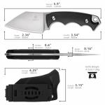 REAT Fixed Blade Knife with Kydex Sheath