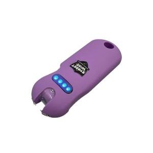 Mini Stun Gun Keychain with Flashlight - Light Purple