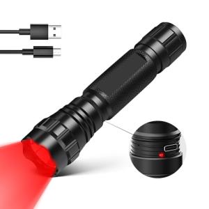 WINDFIRE Tactical Red Light Flashlight - 250 Yards